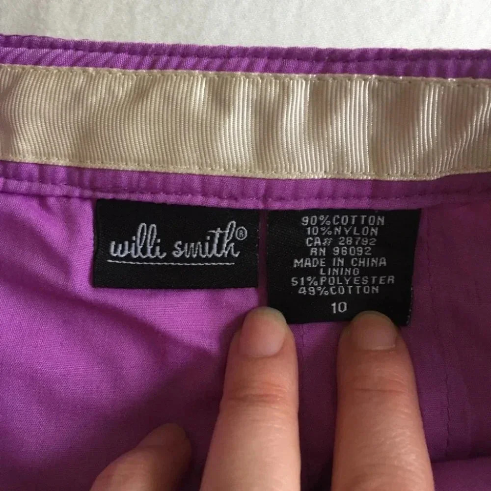 Willi Smith Lace Lavender Pencil Skirt - Picture 3 of 3